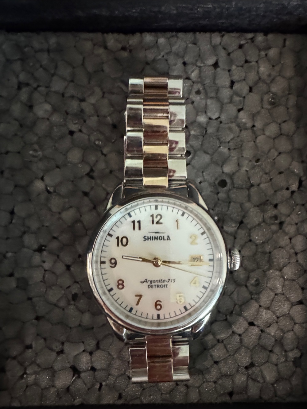 Shinola White Dial Bracelet-Style 38mm Watch